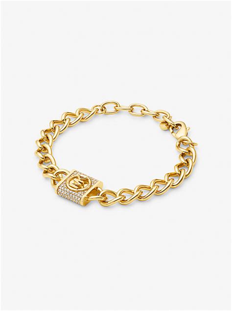 michael kors lock link bracelet|Precious Metal.